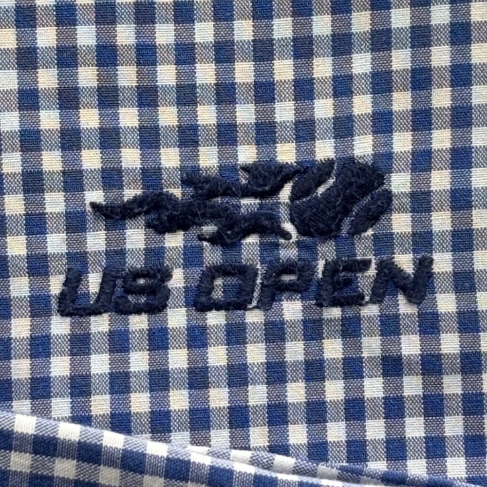 Polo Ralph Lauren Button Down Mens XL Blue Gingham US Open Tennis Preppy Pony - Picture 2 of 8